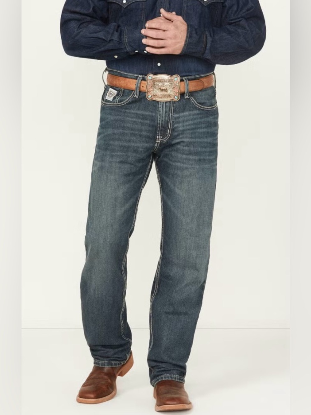 Cinch Grant Men's Straight Relaxed Western Jeans
